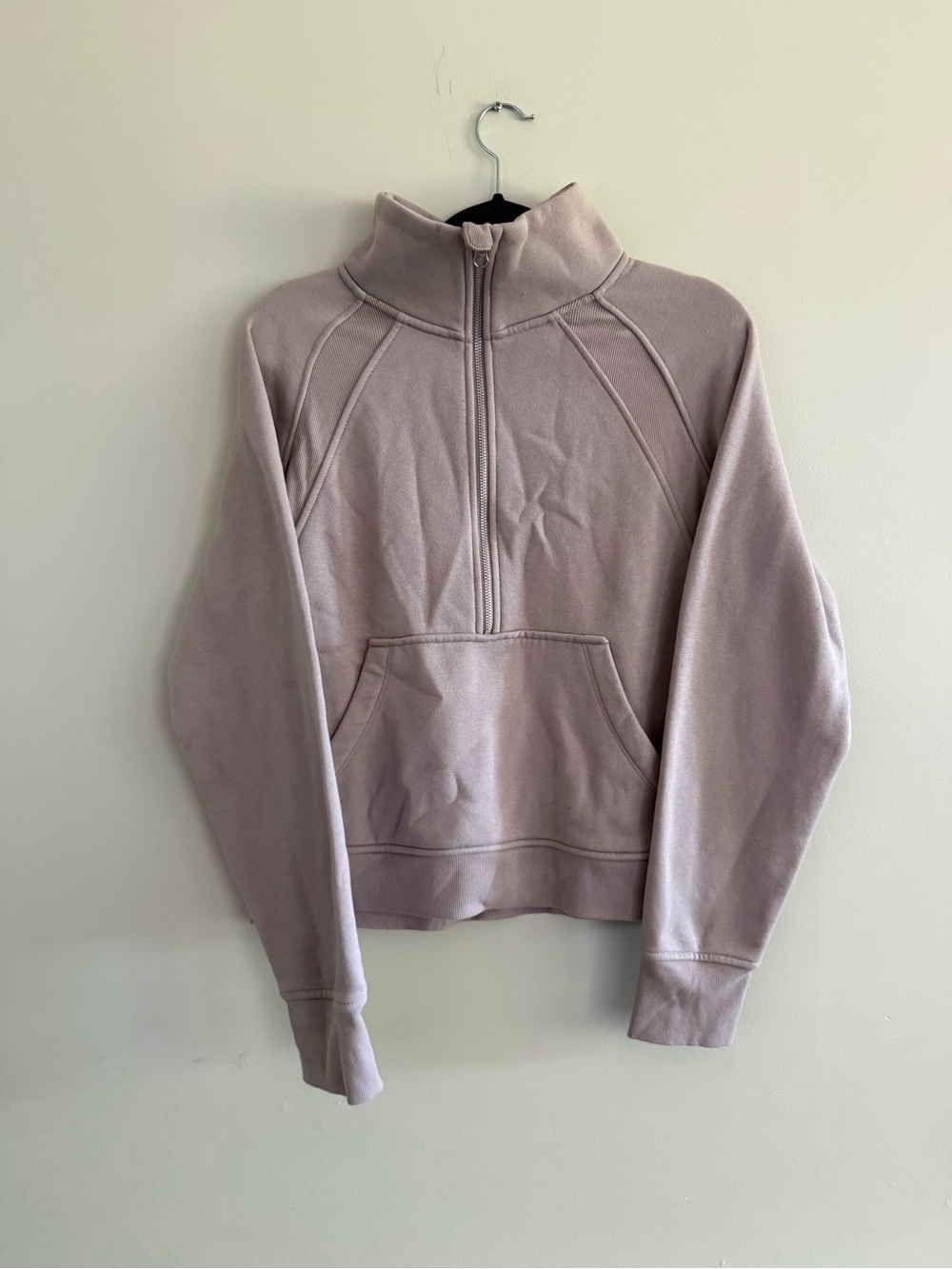 Danskin Lavender Half-Zip Cowl Neck Pullover